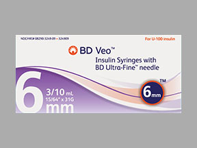Bd Veo Insulin Syringe U/F