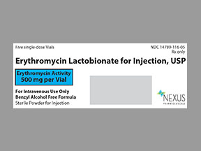 Erythromycin Lactobionate