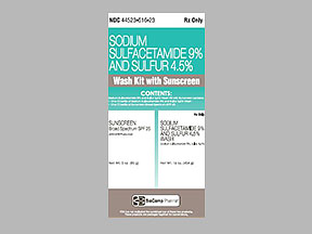 Sulfacetamide-Sulfur-Sunscreen